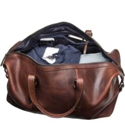 Leonhard Heyden Roma Travel Bag Dark Brown -Diverse Tassen image 1721