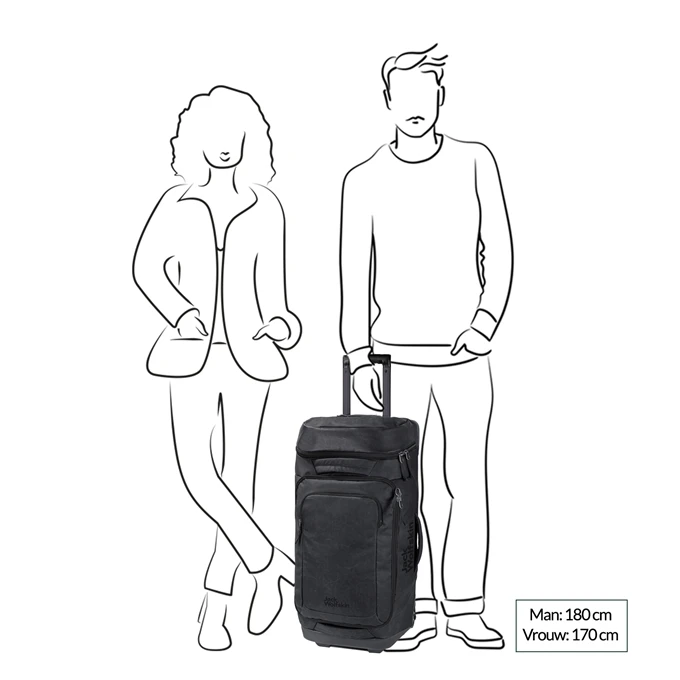 Jack Wolfskin Traveltopia Wheeler 80 Phantom 4 Jack Wolfskin Traveltopia Wheeler 80 Phantom - Afbeelding 2