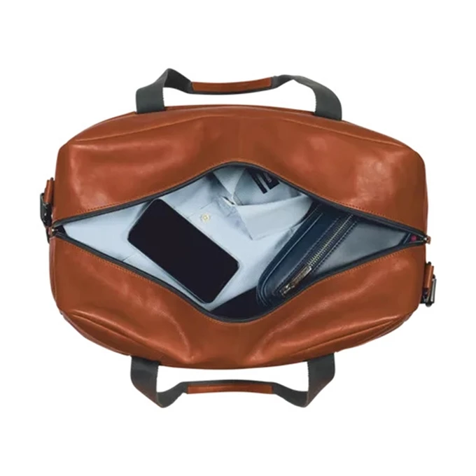 Leonhard Heyden Hamburg Travel Bag Cognac 5 Leonhard Heyden Hamburg Travel Bag Cognac - Afbeelding 3