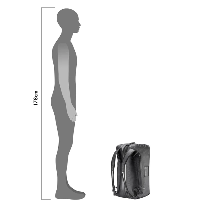 Ortlieb Metrosphere Duffle 40L Black-embossed 4 Ortlieb Metrosphere Duffle 40L Black-embossed - Afbeelding 2