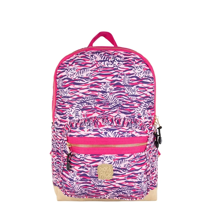 Pick & Pack Tiger Skin Backpack M Rosa 3 Pick & Pack Tiger Skin Backpack M Rosa