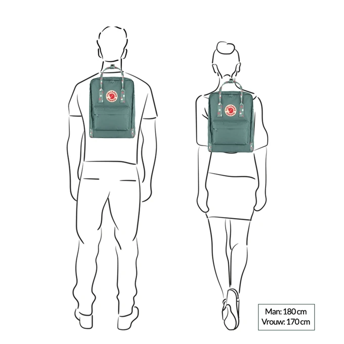 Fjallraven Kanken Frost Green-confetti Pattern 4 Fjallraven Kanken Frost Green-confetti Pattern - Afbeelding 2