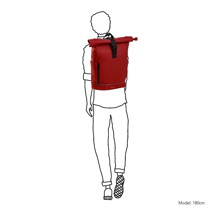 Daniel Ray Highlands Waterafstotende Laptop Backpack 15.6'' M Red 4 Daniel Ray Highlands Waterafstotende Laptop Backpack 15.6'' M Red - Afbeelding 2