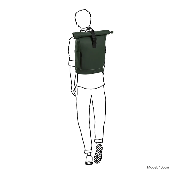 Daniel Ray Highlands Waterafstotende Laptop Backpack 15.6'' M Dark Green 4 Daniel Ray Highlands Waterafstotende Laptop Backpack 15.6'' M Dark Green - Afbeelding 2