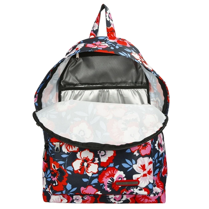 Enrico Benetti Andorra Backpack Red Pink Flower 7 Enrico Benetti Andorra Backpack Red Pink Flower - Afbeelding 5