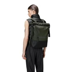 Rains Trail Rolltop Backpack W3 Green 8 Rains Trail Rolltop Backpack W3 Green -Diverse Tassen image 5431