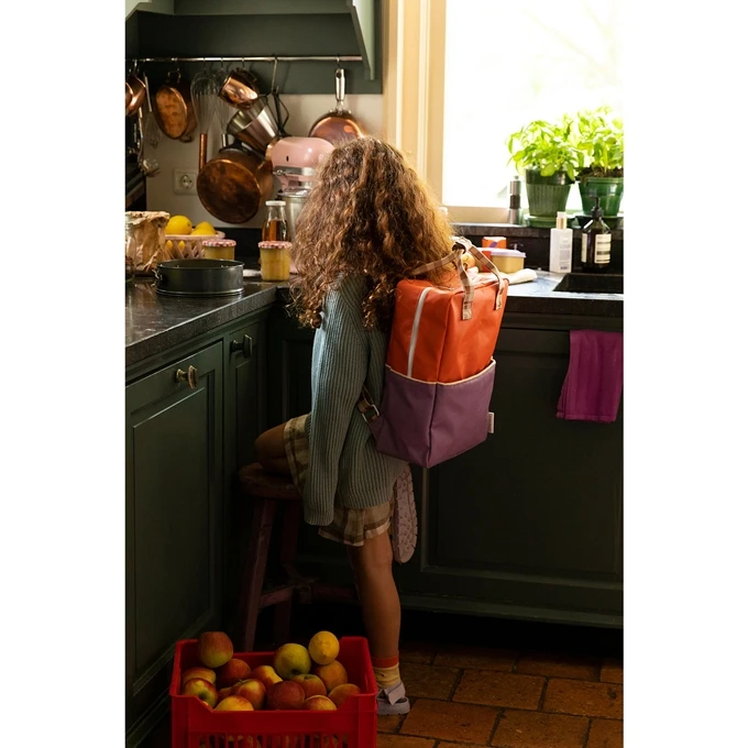 Sticky Lemon Colourblocking Backpack Large Orange Juice Plum Purple Schoolbus Brown 4 Sticky Lemon Colourblocking Backpack Large Orange Juice Plum Purple Schoolbus Brown - Afbeelding 2