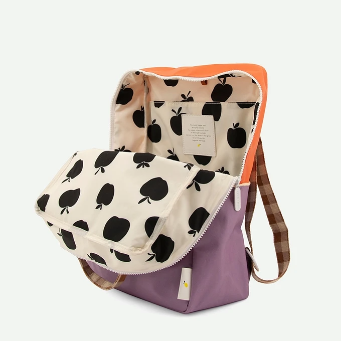 Sticky Lemon Colourblocking Backpack Large Orange Juice Plum Purple Schoolbus Brown 7 Sticky Lemon Colourblocking Backpack Large Orange Juice Plum Purple Schoolbus Brown - Afbeelding 5