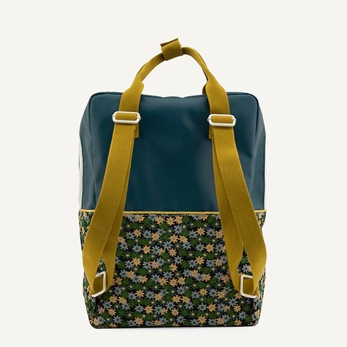 Sticky Lemon Golden Backpack Large Edison Teal Flower Field Green 6 Sticky Lemon Golden Backpack Large Edison Teal Flower Field Green - Afbeelding 4