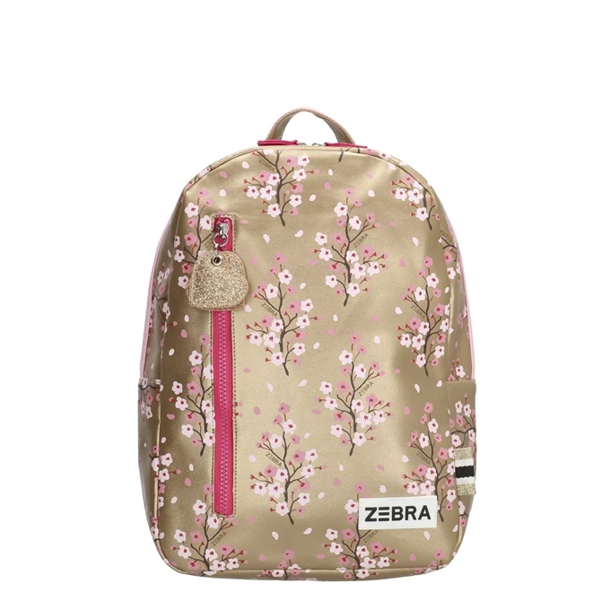 Zebra Trends Girls Rugzak Flower Goud 3 Zebra Trends Girls Rugzak Flower Goud
