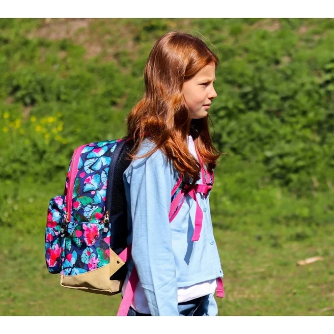 Pick & Pack Beautiful Butterfly Backpack L Navy 4 Pick & Pack Beautiful Butterfly Backpack L Navy - Afbeelding 2