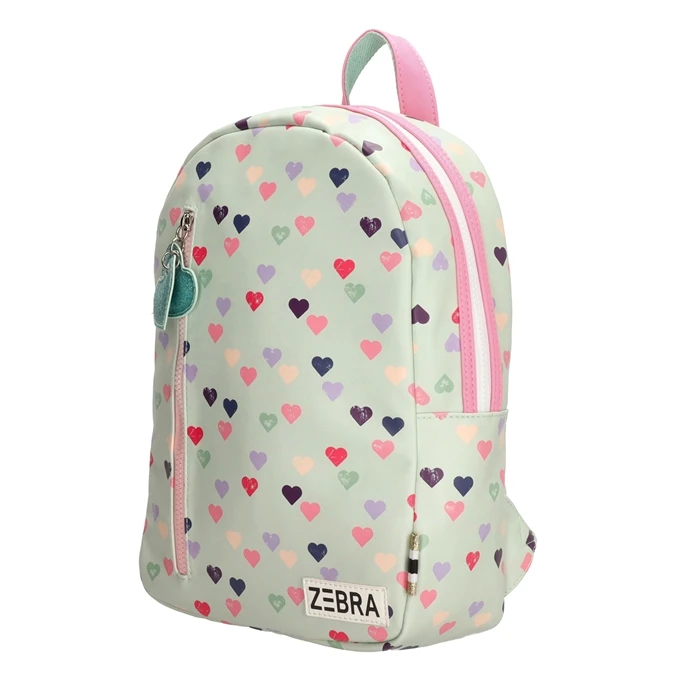 Zebra Trends Girls Rugzak Hearts Mint Groen 5 Zebra Trends Girls Rugzak Hearts Mint Groen - Afbeelding 3