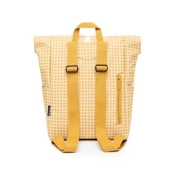 Lefrik Roll Mini Backpack Printed Vichy Mustard -Diverse Tassen image 6854