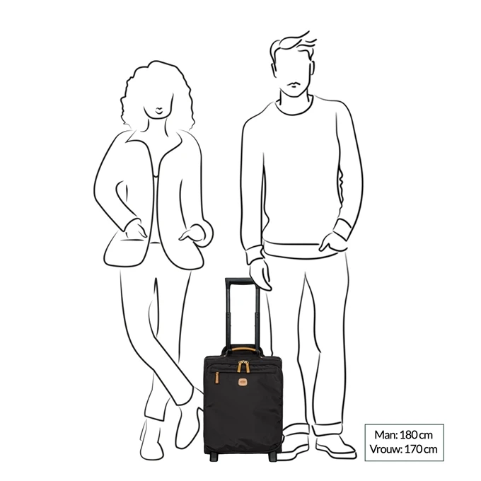 Bric's X-Travel Underseater Cabin Trolley 45 Black 4 Bric's X-Travel Underseater Cabin Trolley 45 Black - Afbeelding 2