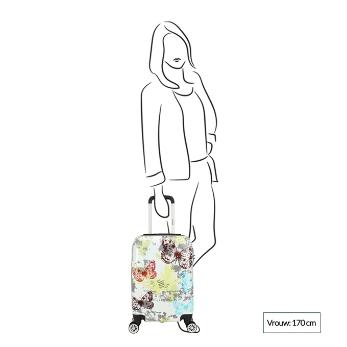 Decent Forenza Trolley 55 Butterfly 4 Decent Forenza Trolley 55 Butterfly - Afbeelding 2