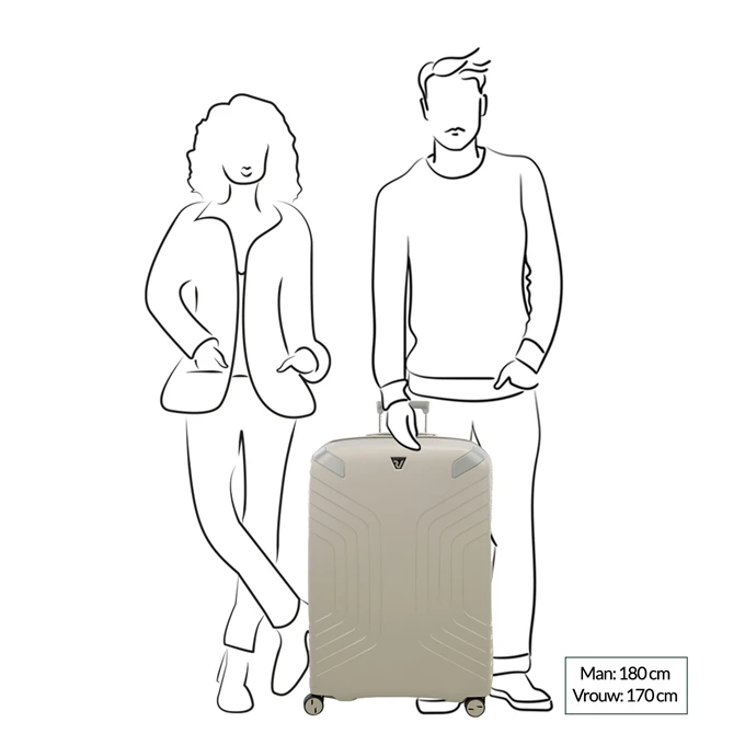 Roncato Ypsilon Eco 2.0 Trolley 78 Azzurro Pastello 4 Roncato Ypsilon Eco 2.0 Trolley 78 Azzurro Pastello - Afbeelding 2