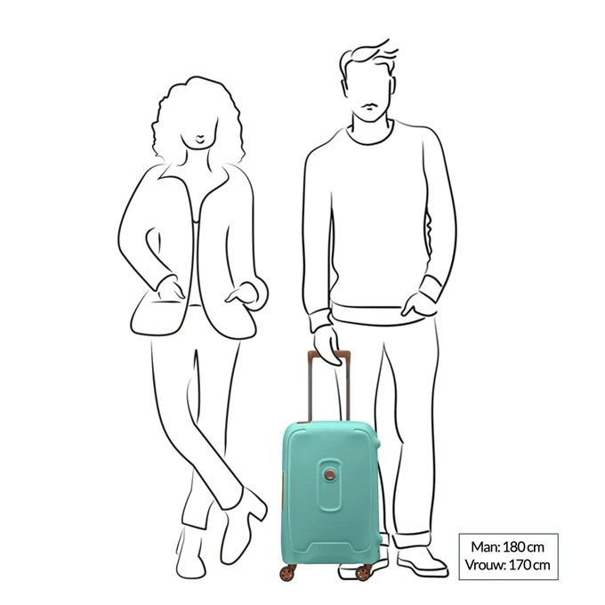 Delsey Moncey 4 Wheel Cabin Trolley 55/35 Almond 4 Delsey Moncey 4 Wheel Cabin Trolley 55/35 Almond - Afbeelding 2