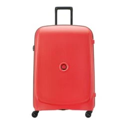 Delsey Belmont Plus 4 Wheel Trolley 76 Faded Red