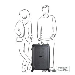 Decent Maxi Air Trolley 77 Expandable Anthracite -Diverse Tassen image 8051