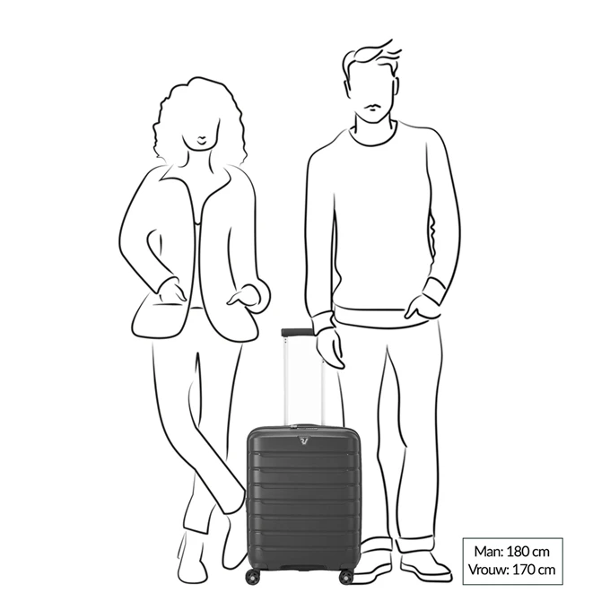 Roncato Butterfly Expandable Trolley 55 Lavanda 4 Roncato Butterfly Expandable Trolley 55 Lavanda - Afbeelding 2