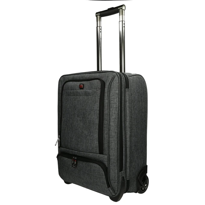 Enrico Benetti Frankfurt Laptop Trolley 17'' Grey 4 Enrico Benetti Frankfurt Laptop Trolley 17'' Grey - Afbeelding 2