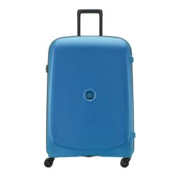 Delsey Belmont Plus 4 Wheel Trolley 76 Zinc Blue