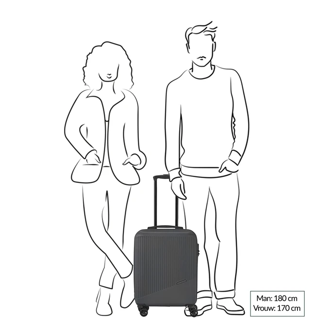 Travelite Bali 4 Wiel Trolley S Mint 4 Travelite Bali 4 Wiel Trolley S Mint - Afbeelding 2