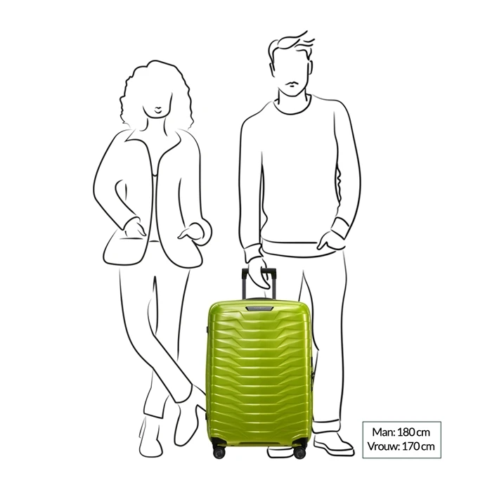Samsonite Proxis Spinner 69 Lime 4 Samsonite Proxis Spinner 69 Lime - Afbeelding 2