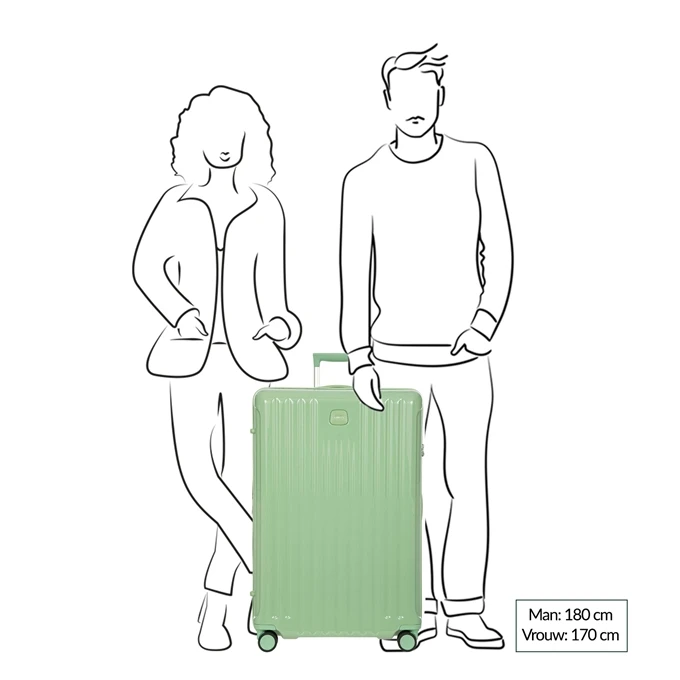 Bric's Positano Trolley 81 Sea Green 4 Bric's Positano Trolley 81 Sea Green - Afbeelding 2