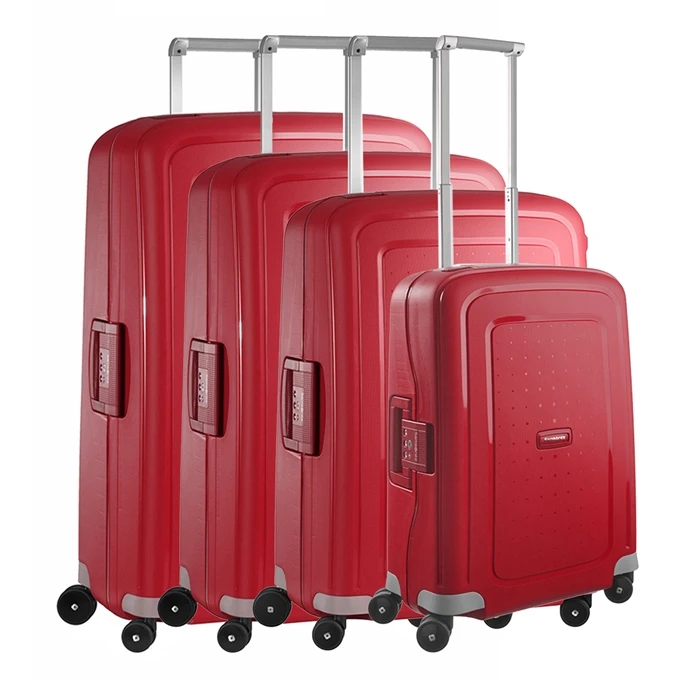 Samsonite S'Cure 4-Delige Kofferset 55/69/75/81 Crimson Red 3 Samsonite S'Cure 4-Delige Kofferset 55/69/75/81 Crimson Red