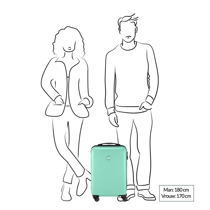 Princess Traveller PT-01 Cabin Trolley Pacific Mint 4 Princess Traveller PT-01 Cabin Trolley Pacific Mint - Afbeelding 2