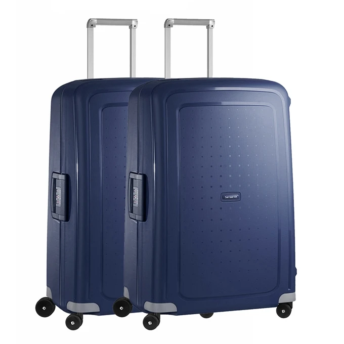 Samsonite S'Cure Spinner 75 Set Van 2 Dark Blue 3 Samsonite S'Cure Spinner 75 Set Van 2 Dark Blue