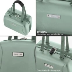CarryOn Skyhopper 4-Delige Kofferset Beautycase/S/M/L Olive -Diverse Tassen image 9112