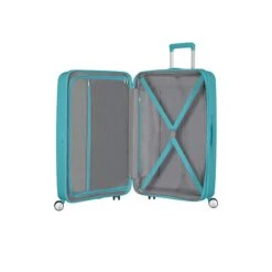 American Tourister Soundbox Spinner 67 Expandable Turquoise Tonic -Diverse Tassen image 9299