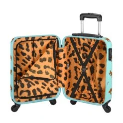 Princess Traveller Trendy Animal Leopard Cabin Trolley S Mint 8 Princess Traveller Trendy Animal Leopard Cabin Trolley S Mint -Diverse Tassen image 9375