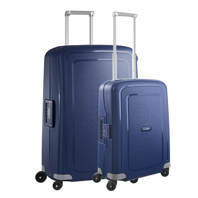 Samsonite S'Cure Spinner 55 + 75 Set Dark Blue 3 Samsonite S'Cure Spinner 55 + 75 Set Dark Blue